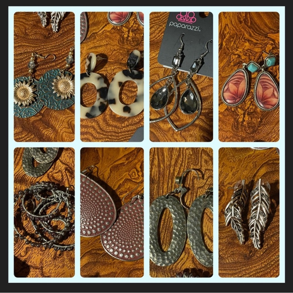 Earring Collection - Paparazzi and other brands with 8 sets total